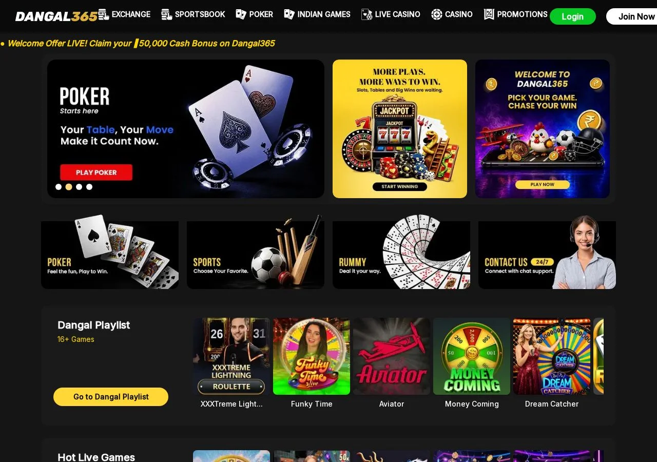Dangal365 casino overview