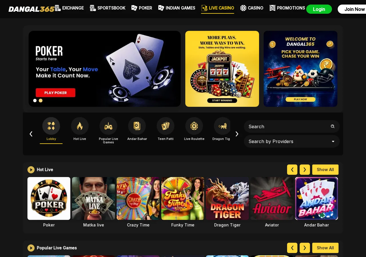 Dangal365: Live Casino